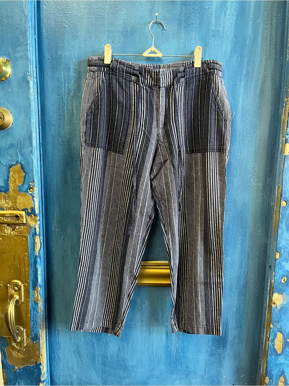 GAP Vertical Striped Men’s Chinos - Black & Gray